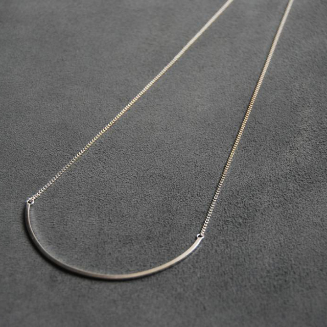 Sterling Silver Half Round Necklace China Manufacturer