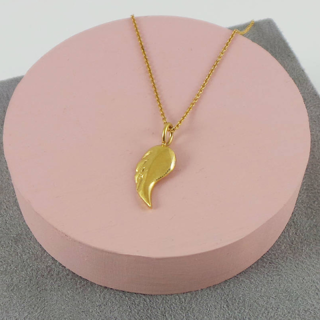 Girls Jewelry Sterling Silver Single Angel Wing Necklace