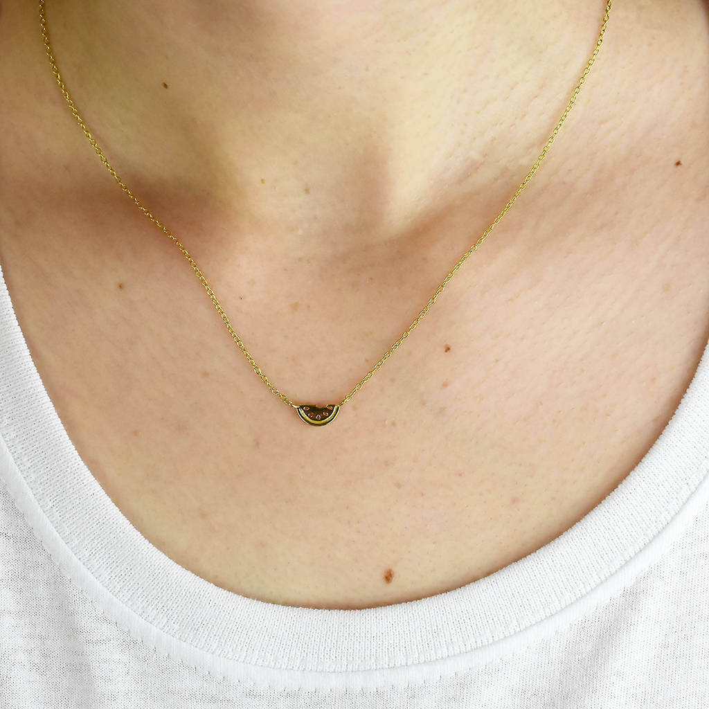 Classic 'One in a Melon' Sterling Silver Necklace