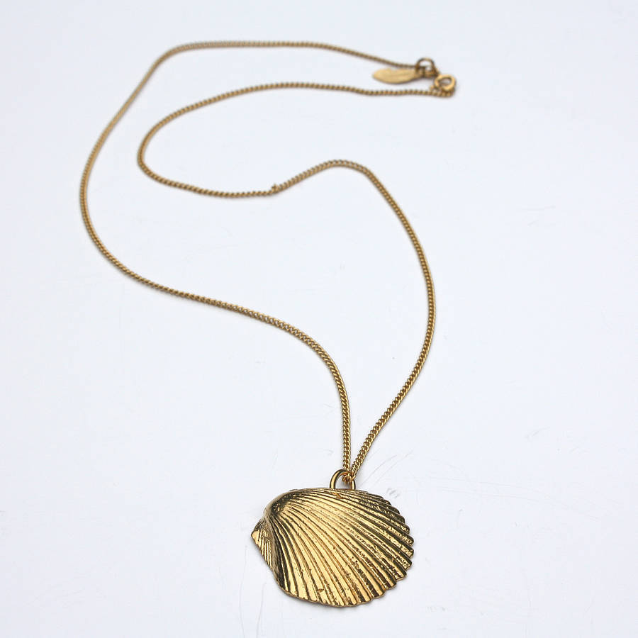 New Design Sterling Silver Saba Shell Necklace