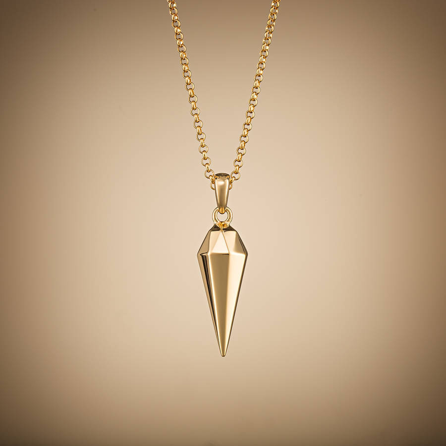 China Supplier Sterling Silver Faceted Teardrop Necklace