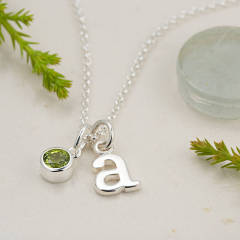 Sterling Silver Solitaire Amethyst Necklace, February Birthstone