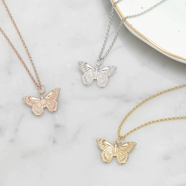925 Sterling Silver Butterfly Necklace for New Beginnings