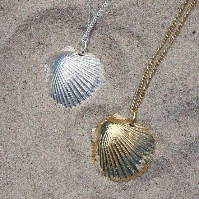 New Design Sterling Silver Saba Shell Necklace