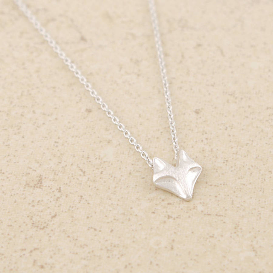 Fashion Jewelry 925 Sterling Silver Fox Necklace
