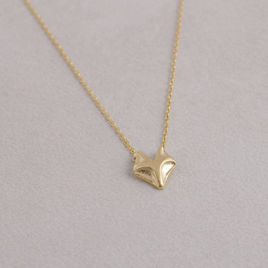 Fashion Jewelry 925 Sterling Silver Fox Necklace