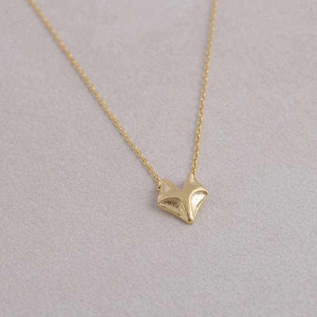 Fashion Jewelry 925 Sterling Silver Fox Necklace