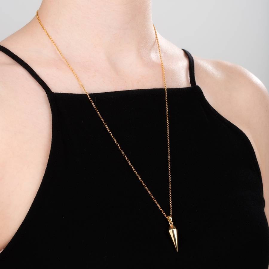China Supplier Sterling Silver Faceted Teardrop Necklace