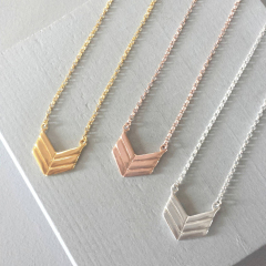 China Wholesale Jewelry Sterling Silver Arrow Necklace