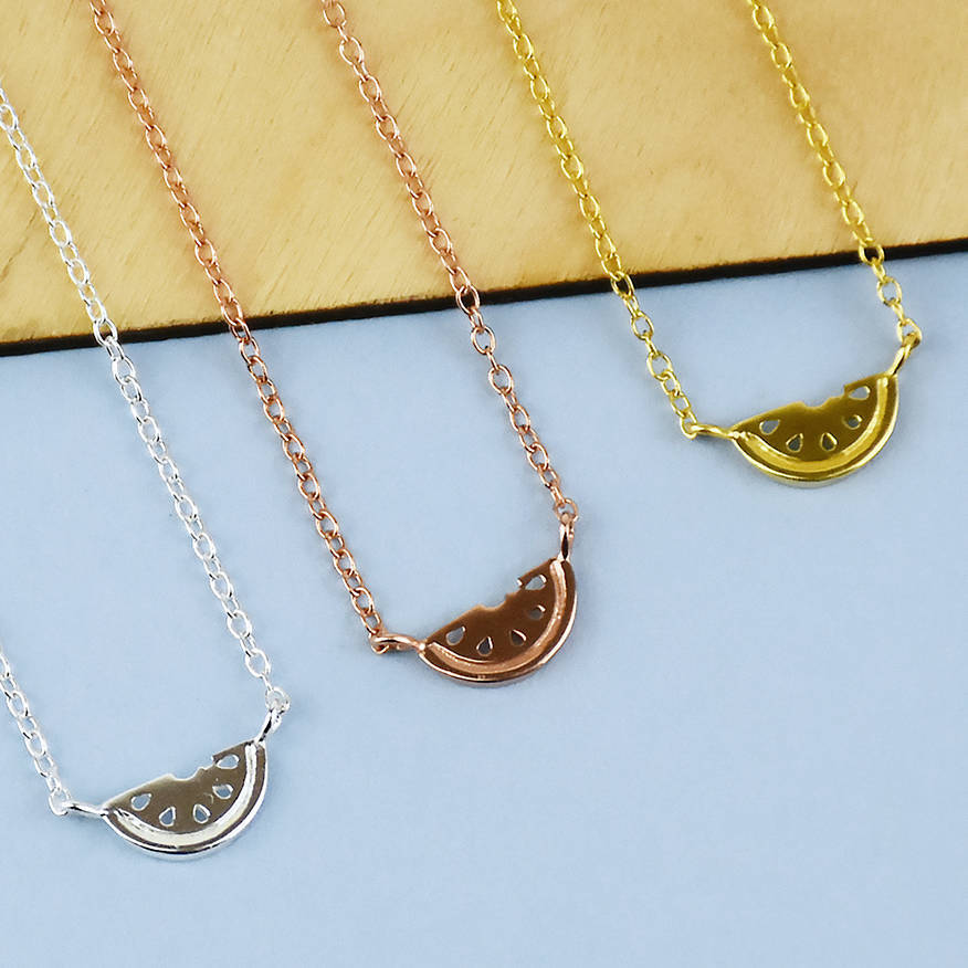 Classic 'One in a Melon' Sterling Silver Necklace