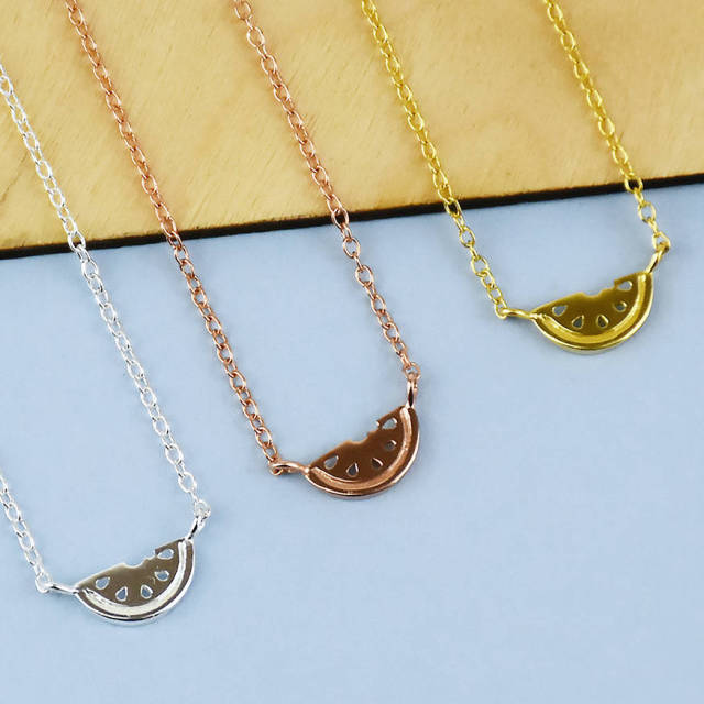 Classic 'One in a Melon' Sterling Silver Necklace