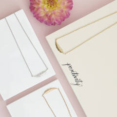 Fine Jewelry Sterling Silver Feather Necklace in Silver, Gold or Rose for Gift