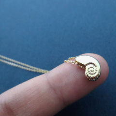 Mermaid Jewelry Sterling Silver Ariel Voice Seashell Necklace
