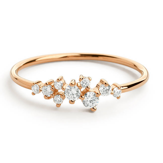 Saudi Gold Jewelry Thin Rings Silver China Wholesale Zircone Ring