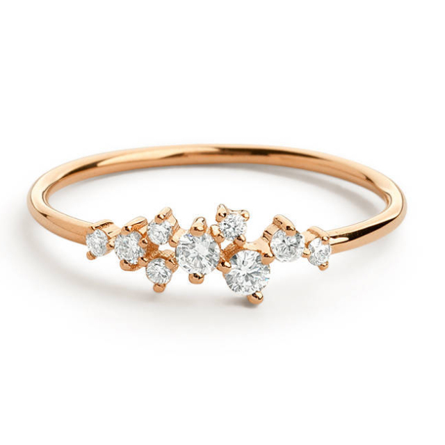 Saudi Gold Jewelry Thin Rings Silver China Wholesale Zircone Ring