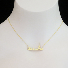 Fancy Jewelry Sterling Silverf My Petit Paris the Eiffel Tower Necklace