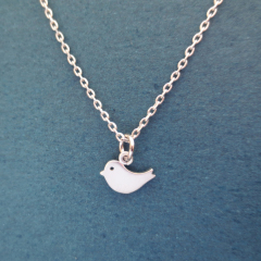 Animal Jewelry Sterling Silver Little Bird Necklace