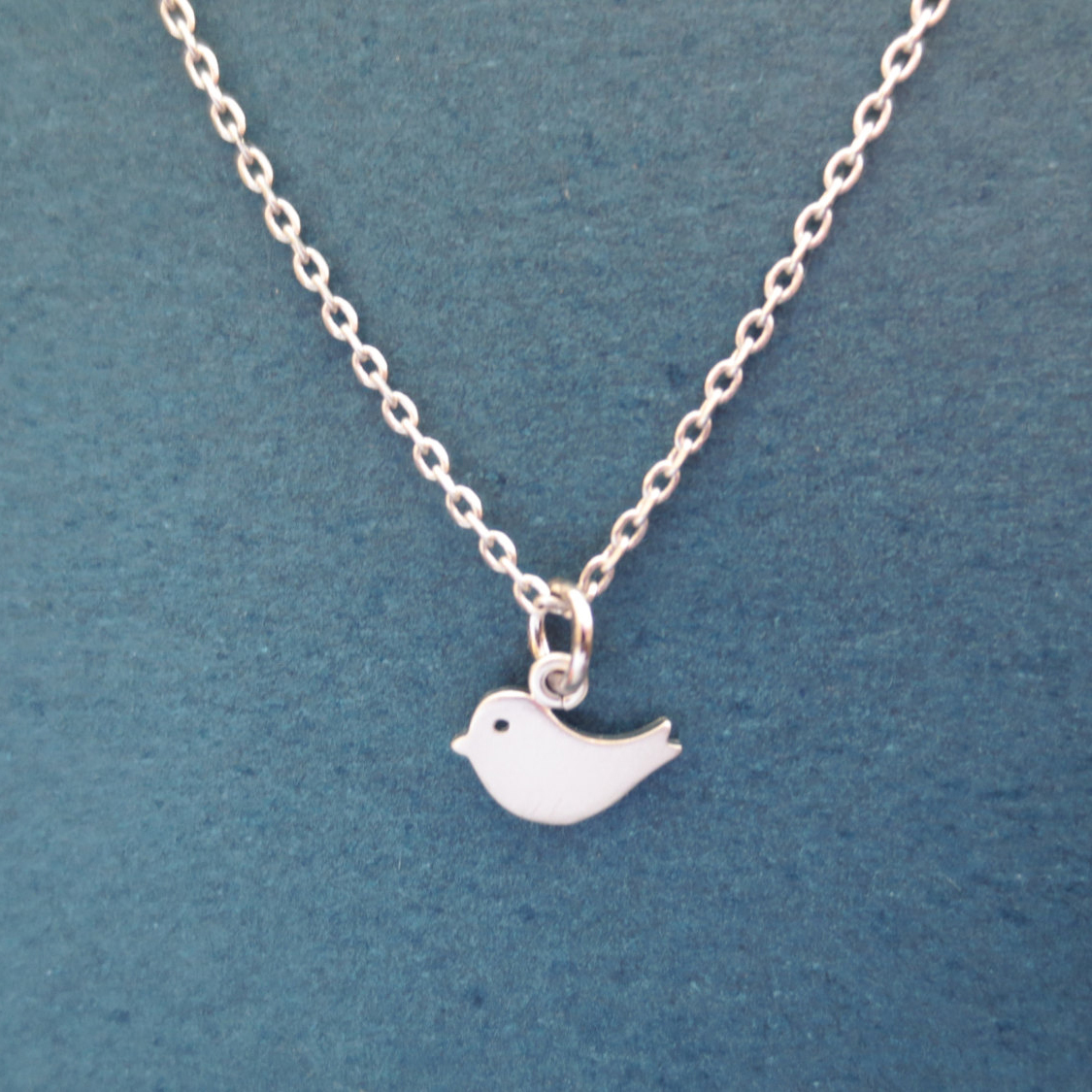 Animal Jewelry Sterling Silver Little Bird Necklace