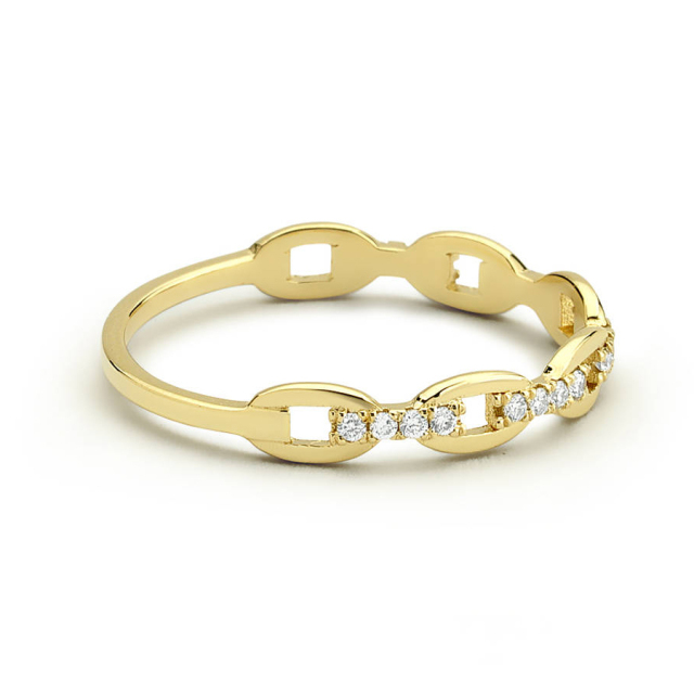 Unique Cubic Zirconia Wedding for in 925 Silver for Women