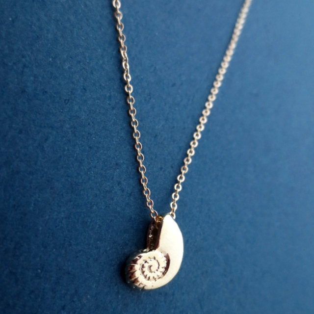 Mermaid Jewelry Sterling Silver Ariel Voice Seashell Necklace
