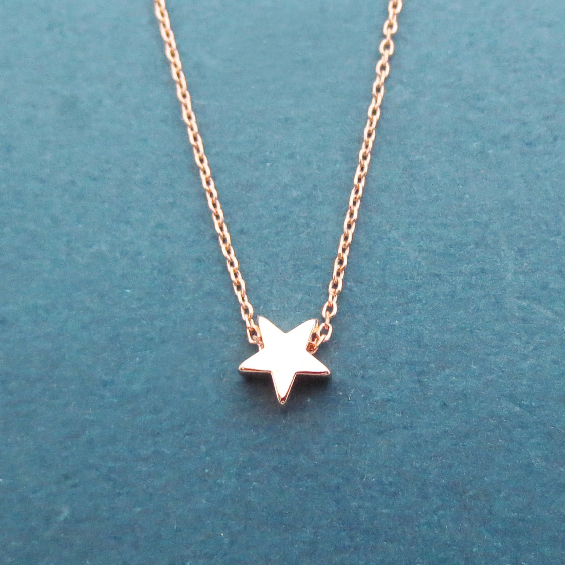 Dainty Sterling Silver Five-pointed Star Necklace