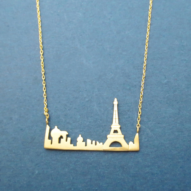 Fancy Jewelry Sterling Silverf My Petit Paris the Eiffel Tower Necklace