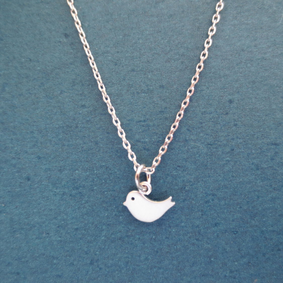 Animal Jewelry Sterling Silver Little Bird Necklace
