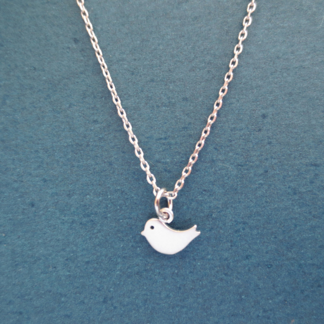 Animal Jewelry Sterling Silver Little Bird Necklace