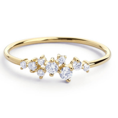Saudi Gold Jewelry Thin Rings Silver China Wholesale Zircone Ring