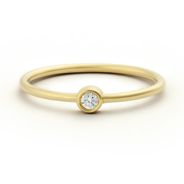 Simple Design 925 Sterling Silver Solitaire Finger Band Ring Design