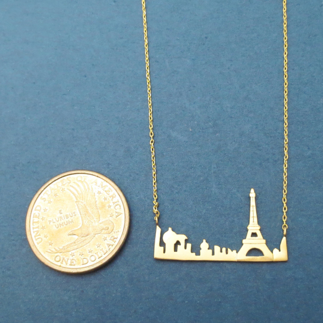 Fancy Jewelry Sterling Silverf My Petit Paris the Eiffel Tower Necklace