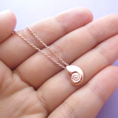 Mermaid Jewelry Sterling Silver Ariel Voice Seashell Necklace