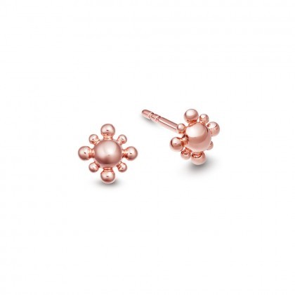 Sterling Silver Mini Floris Stud Earrings for Girl
