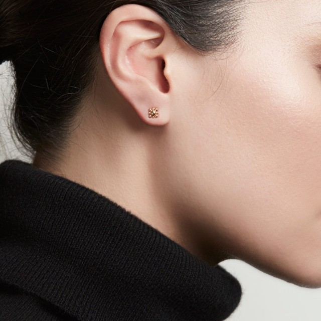 Sterling Silver Mini Floris Stud Earrings for Girl