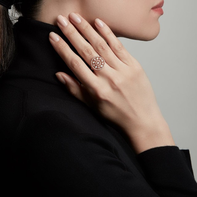 Delicate Sterling Silver Cubic Zirconia Dainty Opal Ring for Her