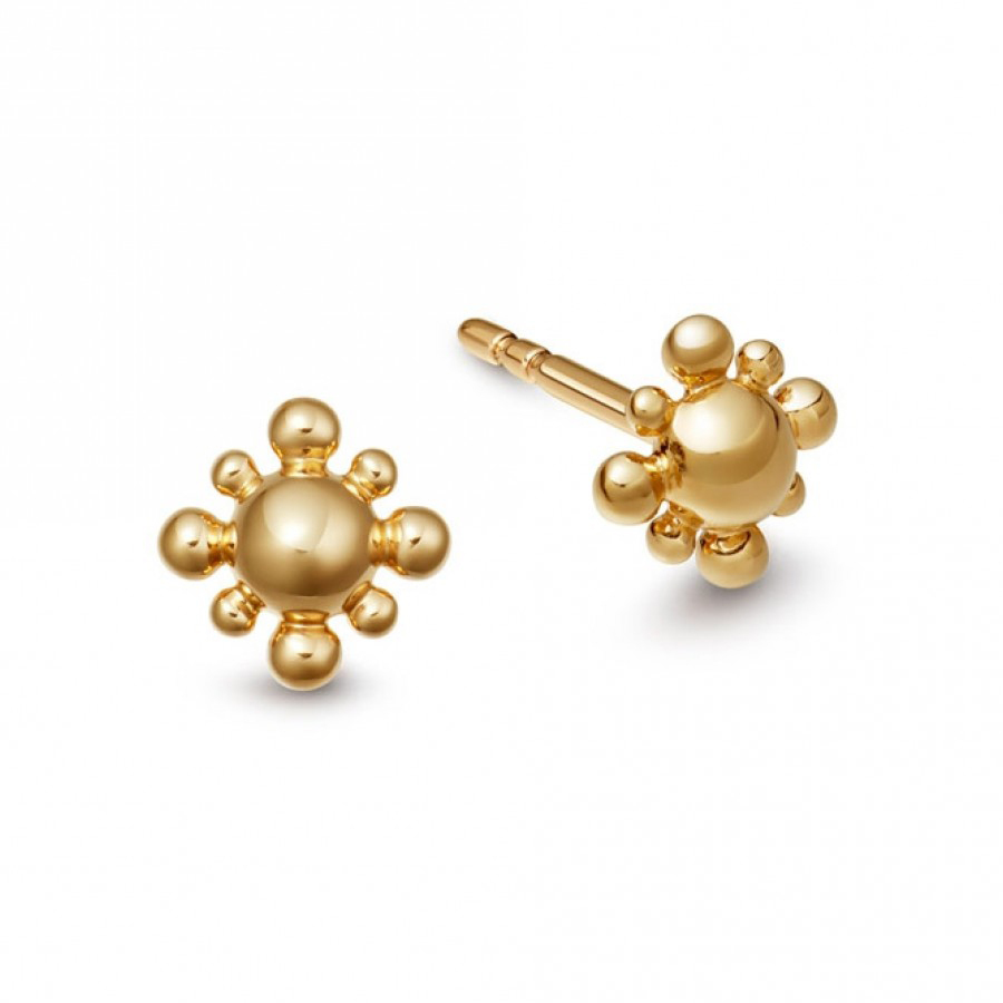 Sterling Silver Mini Floris Stud Earrings for Girl