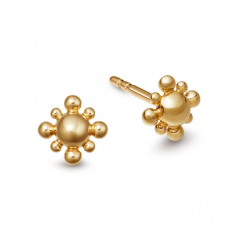 Sterling Silver Mini Floris Stud Earrings for Girl