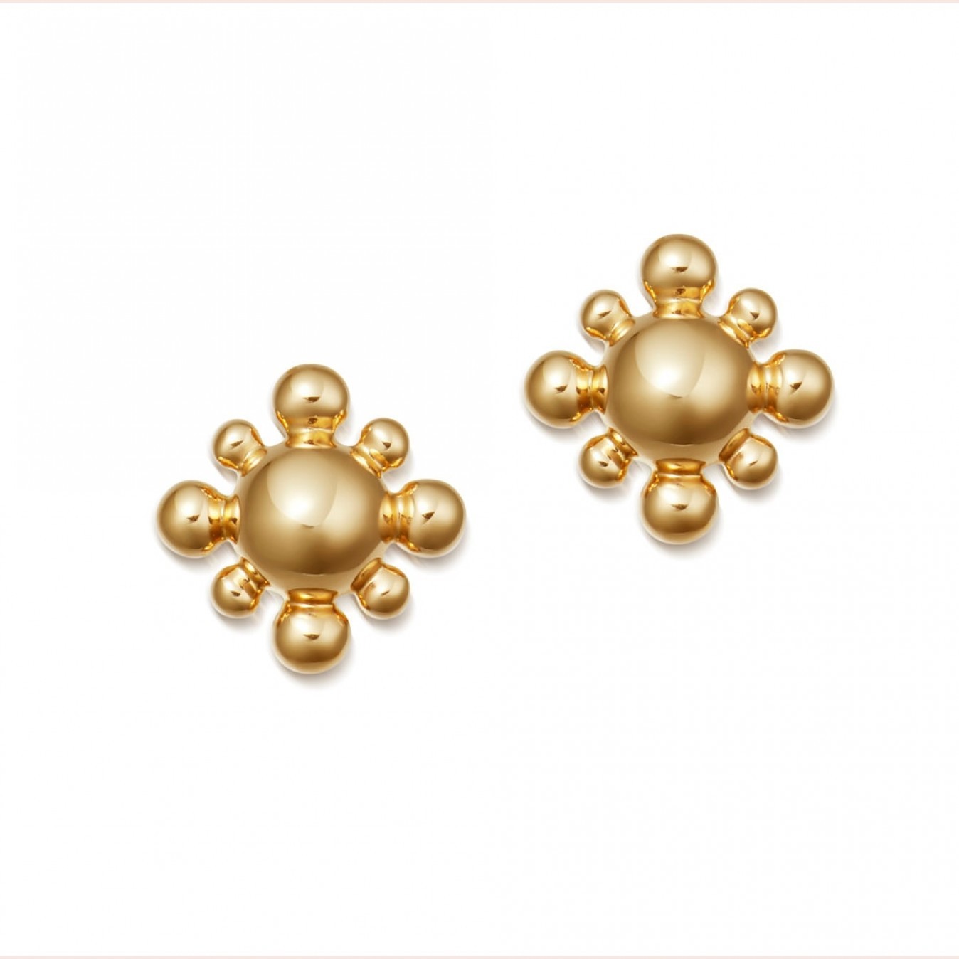 Sterling Silver Mini Floris Stud Earrings for Girl