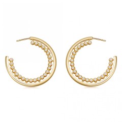 Fine Jewelry Sterling Silver Cubic Zirconia Dainty Hoop Earrings