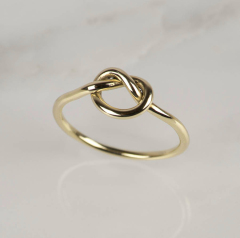 Handmade 925 Sterling Silver High Polish Love Knot Finger Ring Design