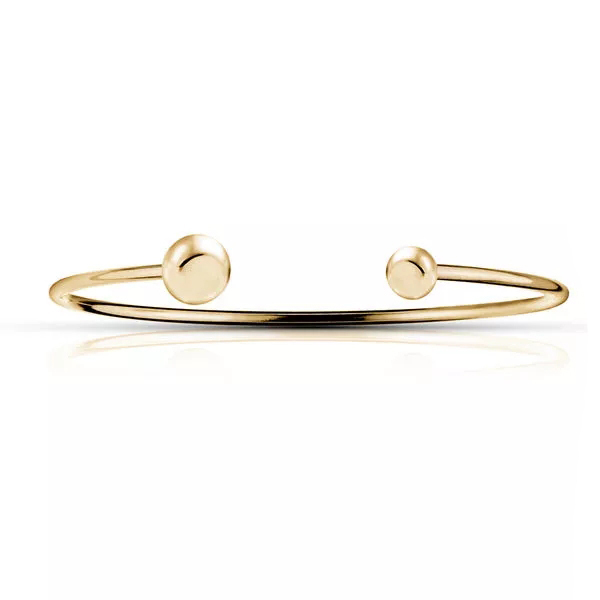 Simple Designed Gold Adjustable Wire Bangle Bracelet Wholesale
