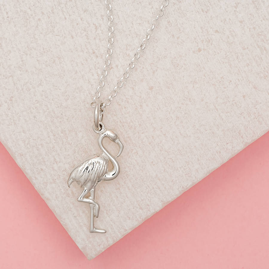 Popular Necklace Sterling Silver Flamingo Necklace