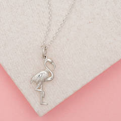 Popular Necklace Sterling Silver Flamingo Necklace