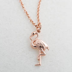 Popular Necklace Sterling Silver Flamingo Necklace