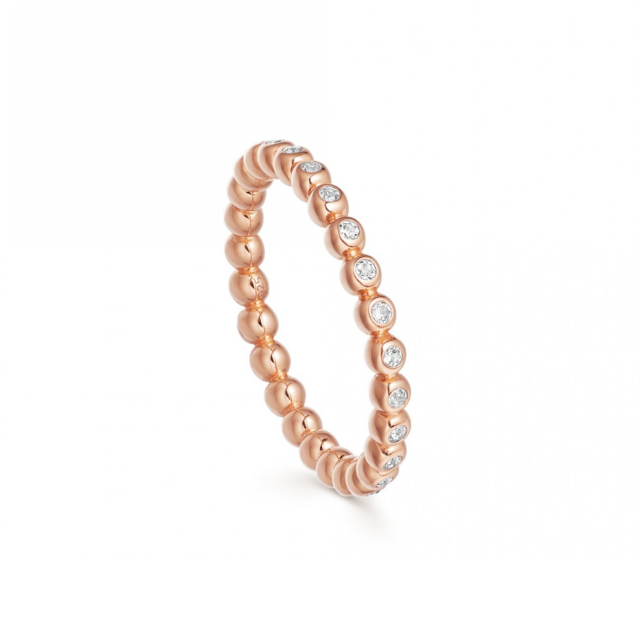 Sterling Silver Cubic Zirconia Thin Eternity Ring