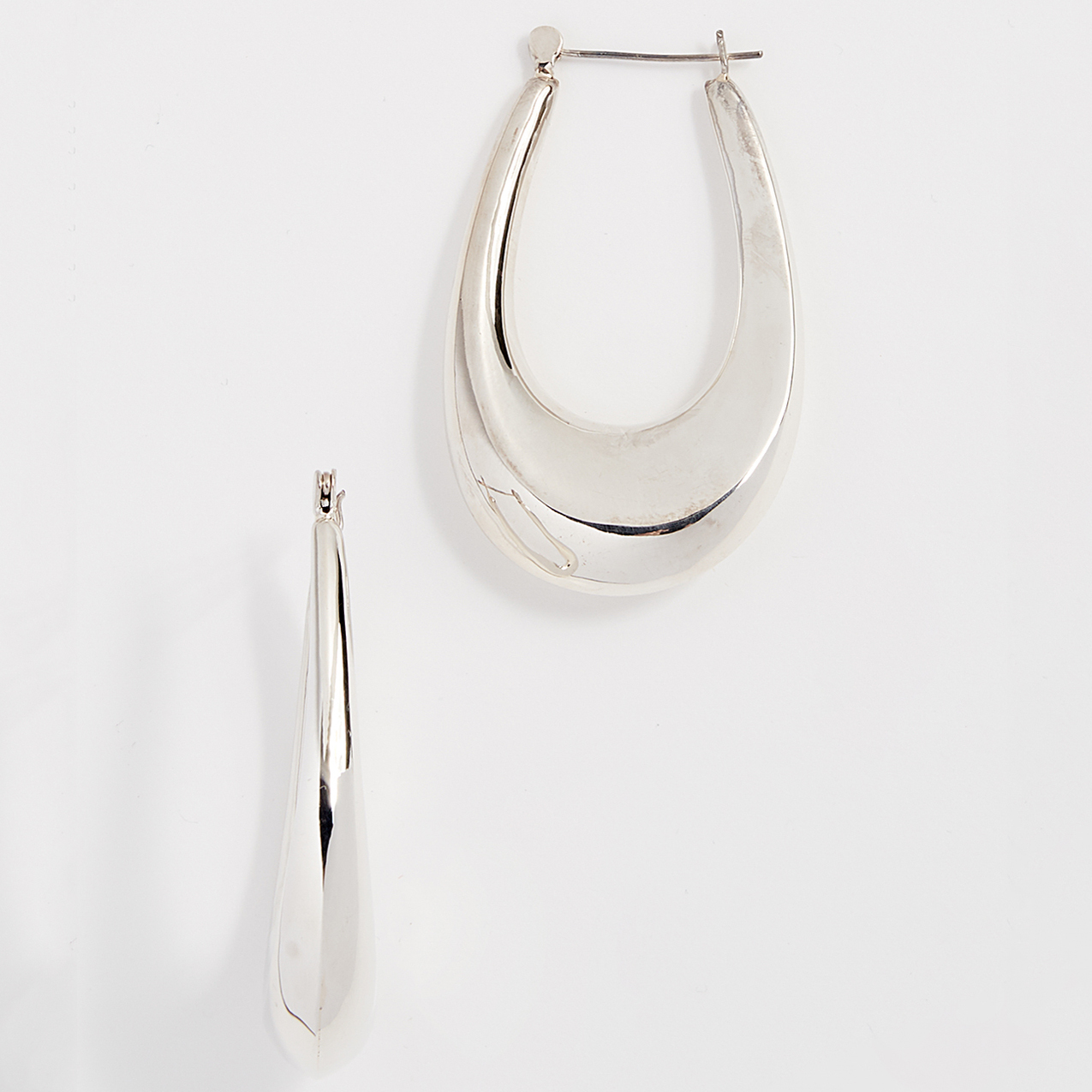 Landou Customized Jewelry Stainless Steel Large Sandra Hoop Earrings