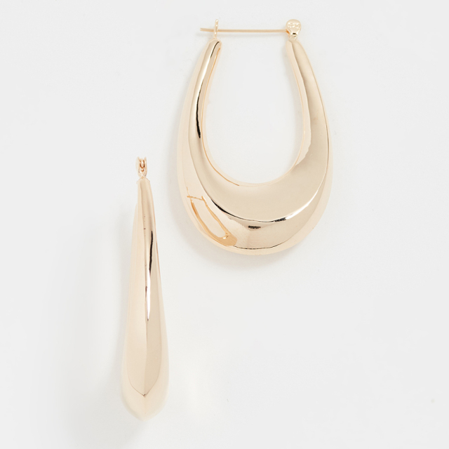 Landou Customized Jewelry Stainless Steel Large Sandra Hoop Earrings