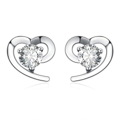 Sreema London 925 Sterling Silver Heart Jewellery Set