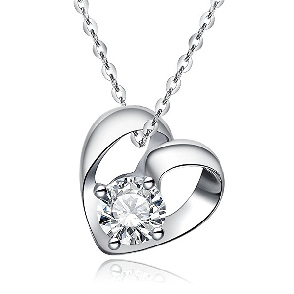 Sreema London 925 Sterling Silver Heart Jewellery Set