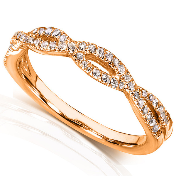 Customized Jewelry Sterling Silver Cubic Zirconia Braided Bnad for Women